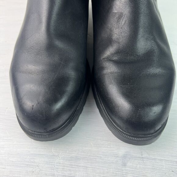 Blondo Canada Black Leather Waterproof Riding Boots Side Zip Size 9 Wide… - Picture 5 of 15
